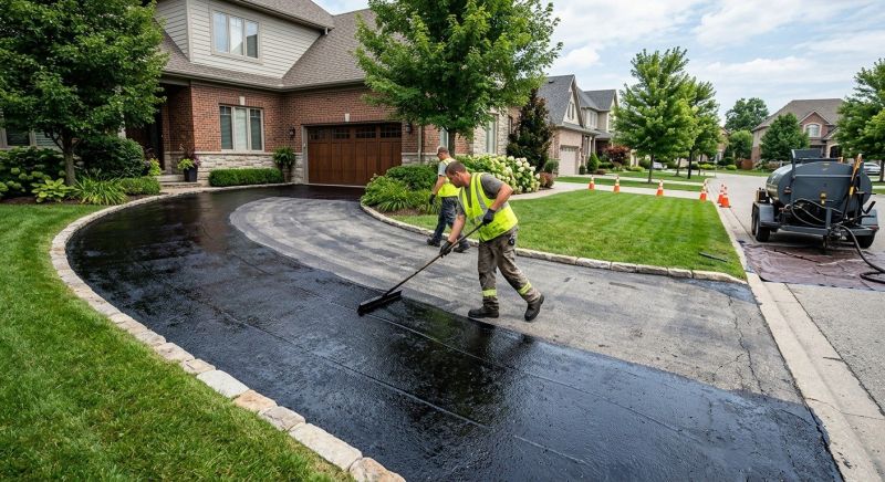 Residential Driveway Sealcoating in San Antonio, TX